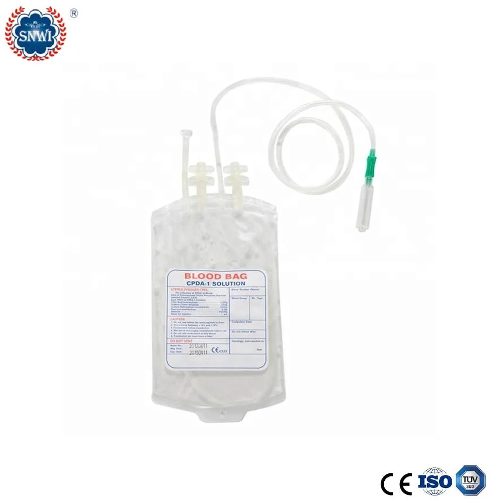 China Manufacturers High quality/High cost performance  Disposable Medical Supplies PVC Blood Collection Transfusion Bag