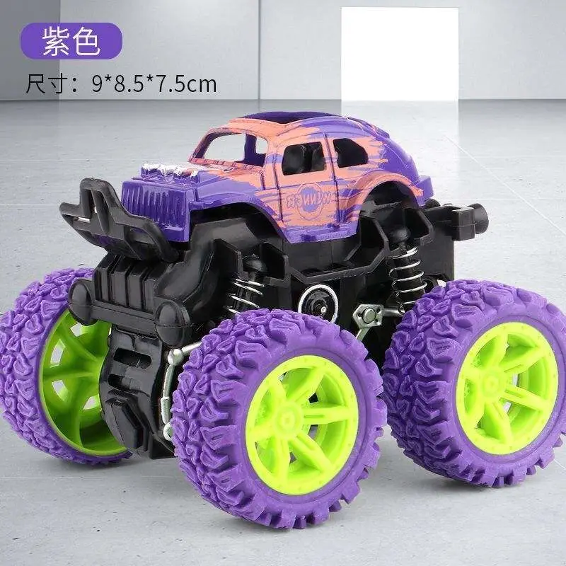 Mini Inertial off-Road Vehicle Pullback Children Toys Car Plastic Friction Stunt Blaze Car Kids Toys for Boys