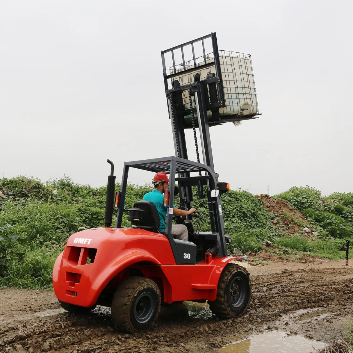 4WD 2.5 Ton Rough Terrain Diesel Forklift Truck 2.5t