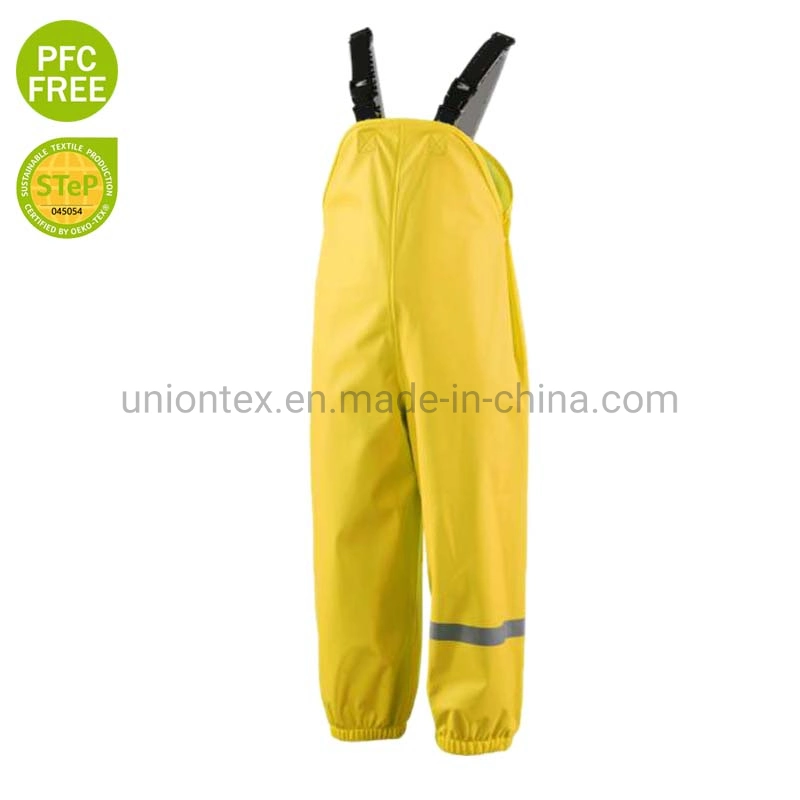 New Arrival Kid PU Rainsuit Waterproof Jacket with Good Quality Eco-Friendly PU Fabric