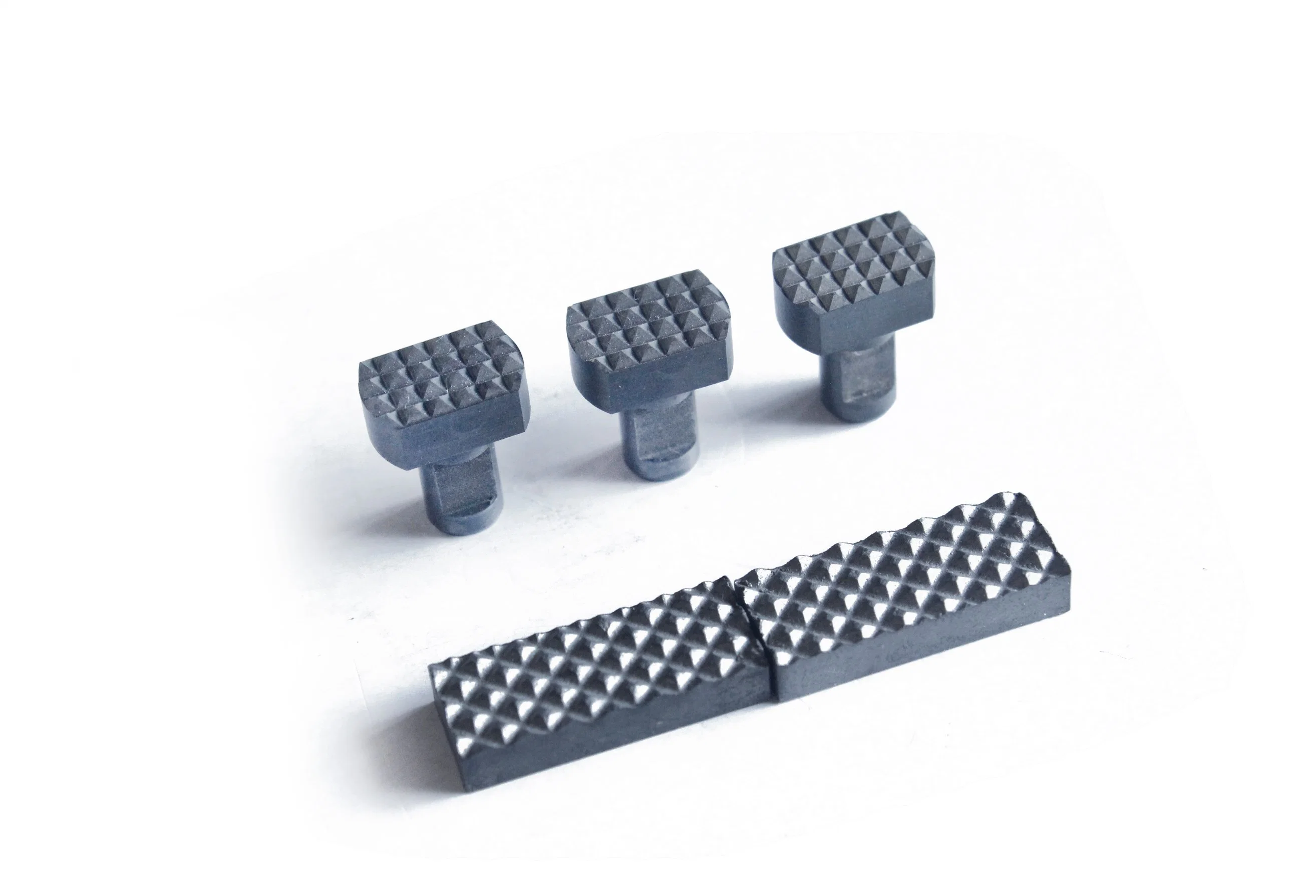 OEM Customized Cemented Tungsten Carbide Gripper Inserts Are Welded Into The Steel Jaws as Chuck Jaw for Gripping Drill Rods Used in Diamond Drilling Industry
