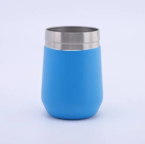 2022 Recycled Eco-Friendly Egg Shape Double Wall Tumbler Stainless Steel Cups in Bulk