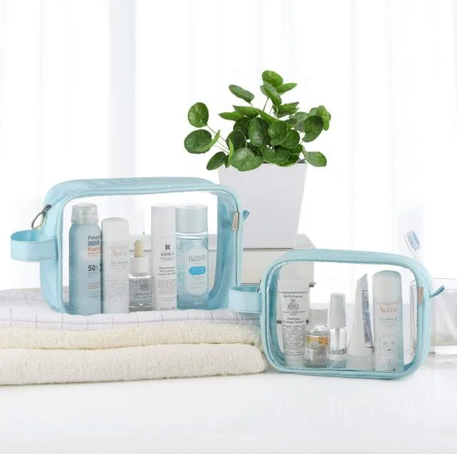Waterproof Toiletry Bags Transparent Clear PVC Cosmetic Makeup Pouch