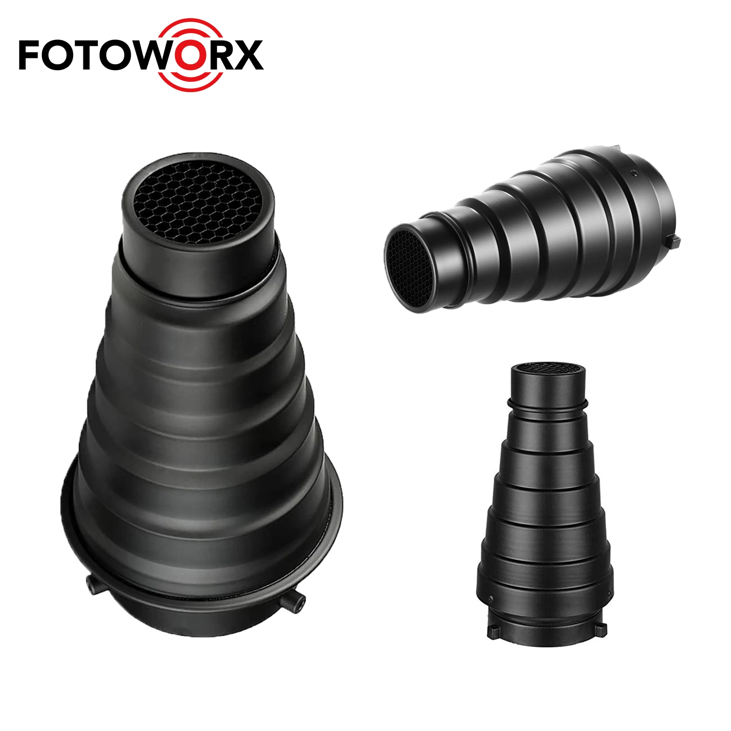 168mm Studio Snoot Diffusor mit Wabenraster für Strobe Studio Blitzlicht