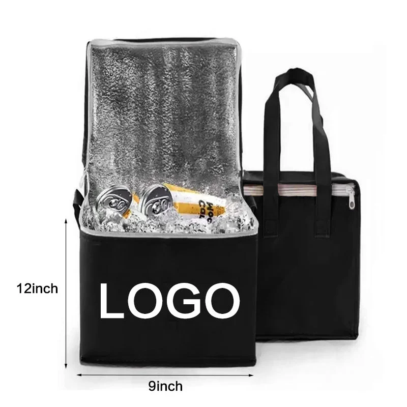 Reusable Grocery Supermarket Picnic Insulated Cooler Bag with Logo Printed Eco-Friendly Waterproof Food Lunch Beer Cooler Bags