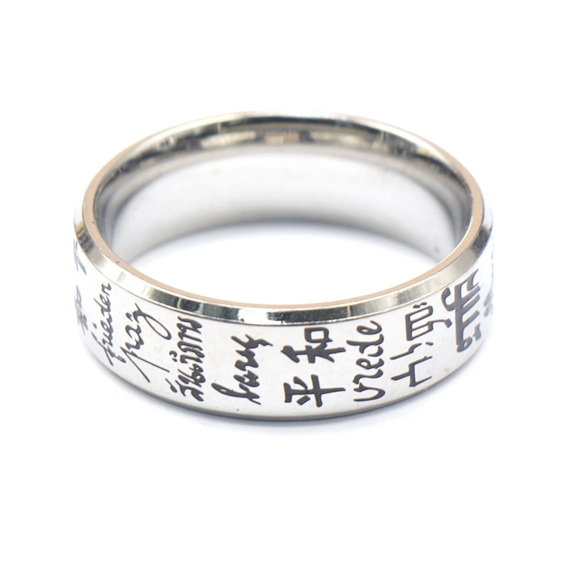 Factory Custom Made Imitation Alloy Jewelry Manufacturer Customized Popular Decoration Accessory Bespoke Wholesale/Supplier Fashion Artificial Stainless Steel Ring