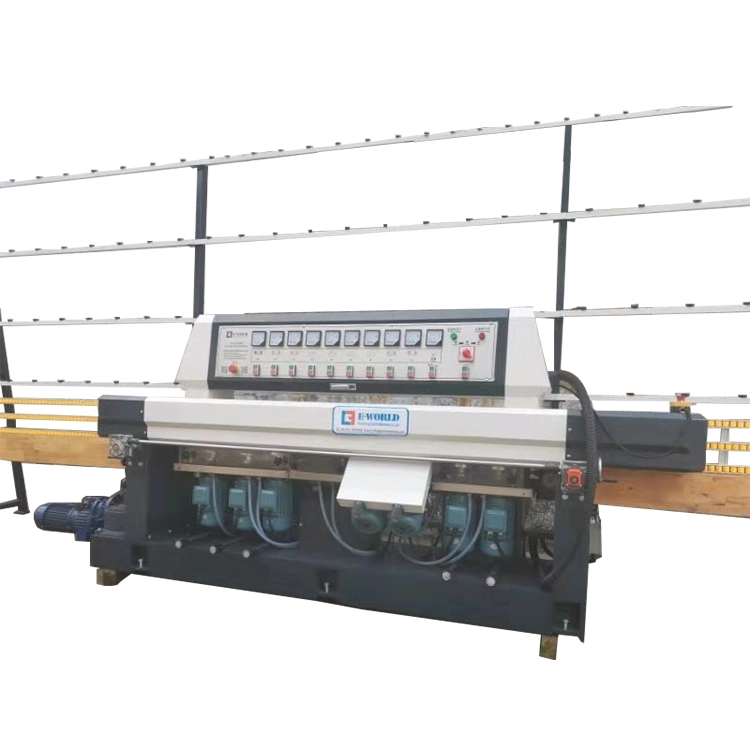 Most Popular 9 Motors Flat Glass Edge Processing Polishing Machinery Glass Straight Line Edging Machine