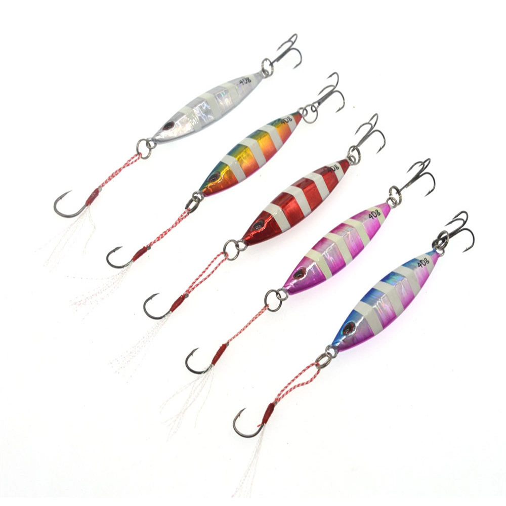 7.5cm/40g Luminous Iron Plate Lead Fish Luya Fishing Lure