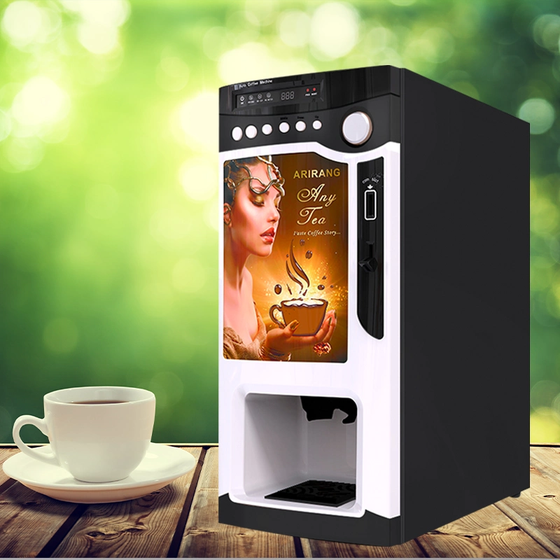 Indoor Fully Automatic Instant Coffee Vending Machine Without Water Pump