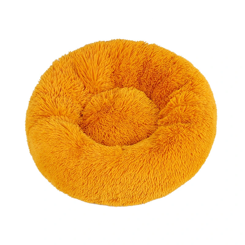 Dog Kennel Cat Kennel Plush Round Pet Kennel Winter Warm Pad Dog Pad Dog Bed Pet Bed Pet Supplies