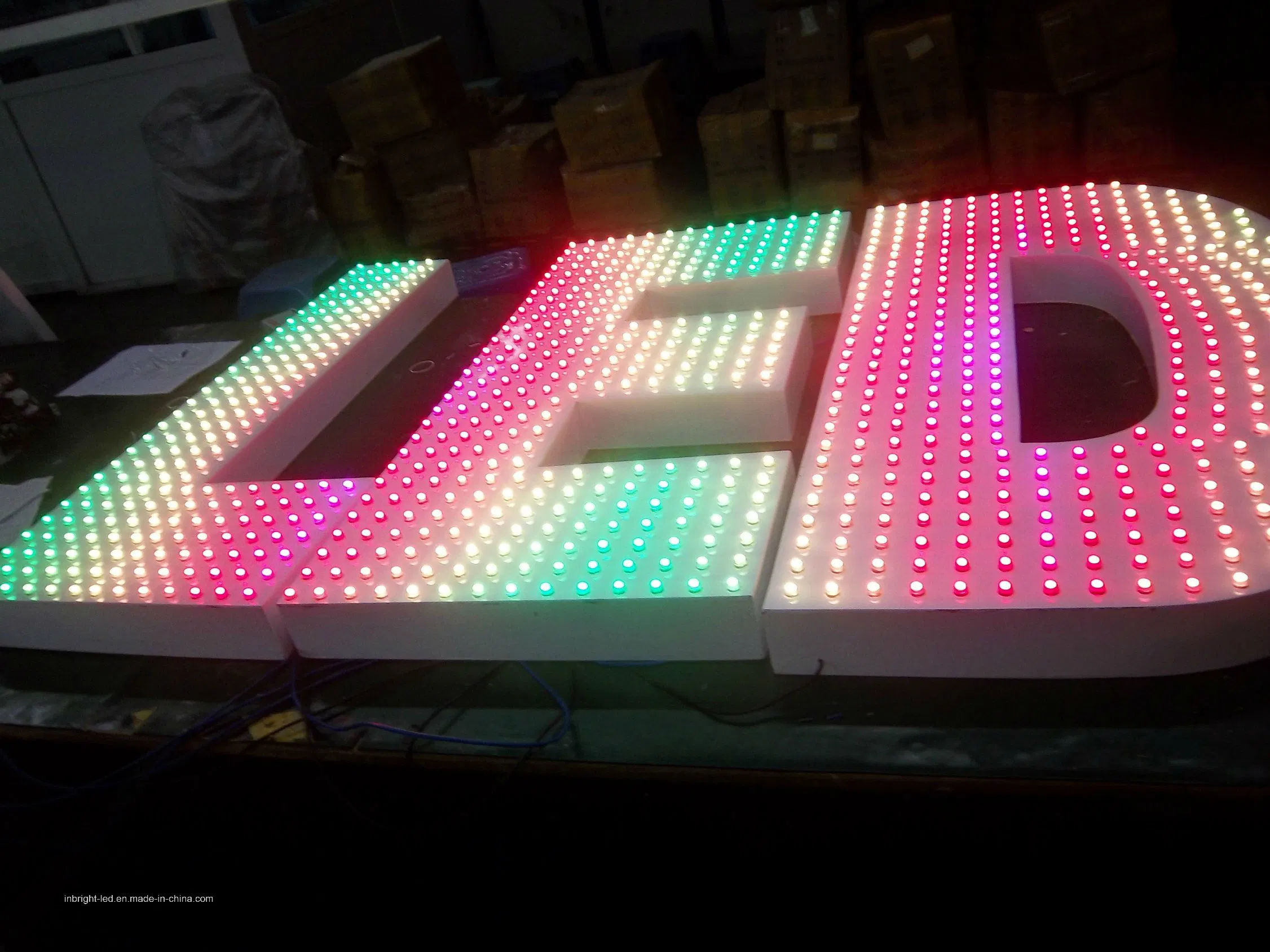 Super Colorful Completed Finished LED Illuminated Advertising Sign Letters