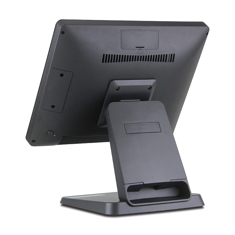 Black Single Screen 15 Inch Capacitive Touch Cash Register POS System