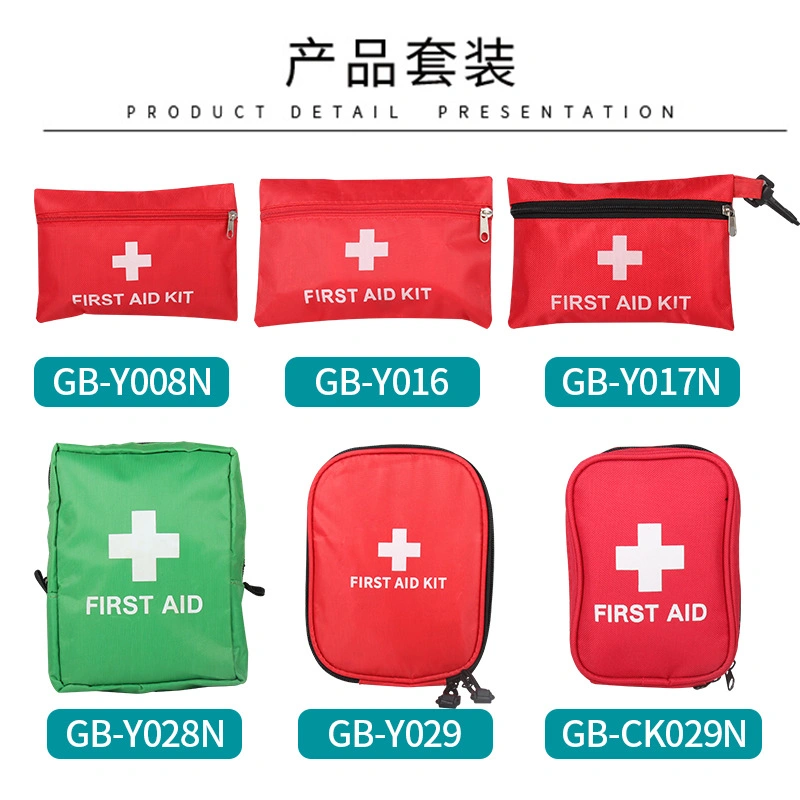 Emergency Kit First Aid Kit Small Red Bag for Home Travel or Outside Trip