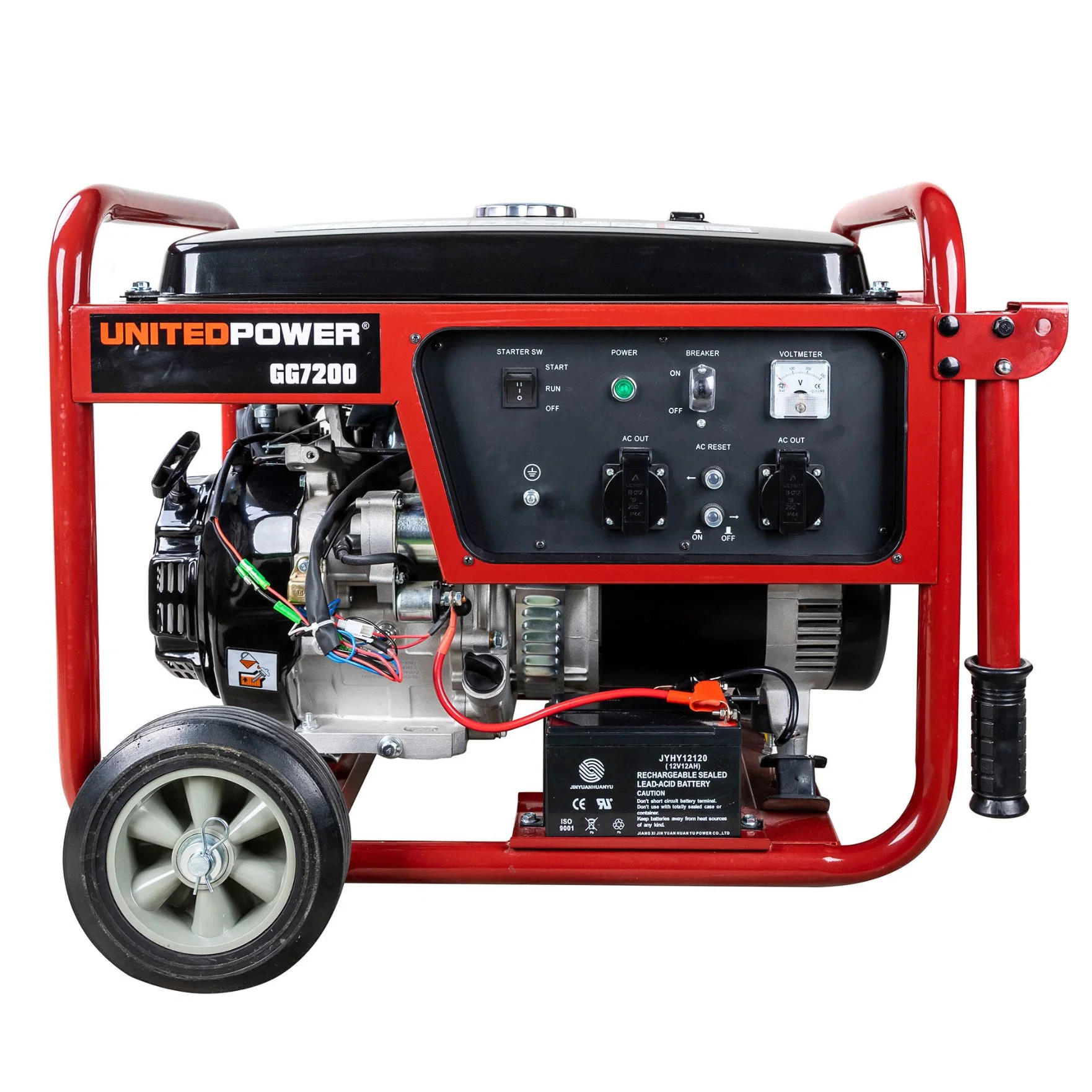 Gg7200e-3 Three Phase Portable Petrol Electric Start- Camping & RV Ready, Inverter 5800W Gasoline Generator