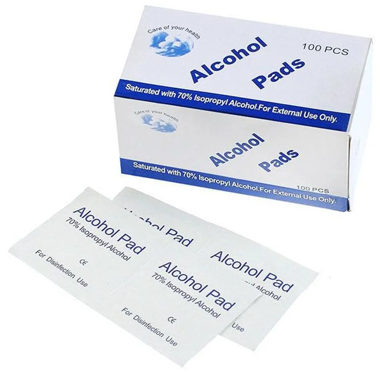 SJ CE/ISO Approved Disposable Non-Woven Sterile Alcohol Wipe Alcohol Pads