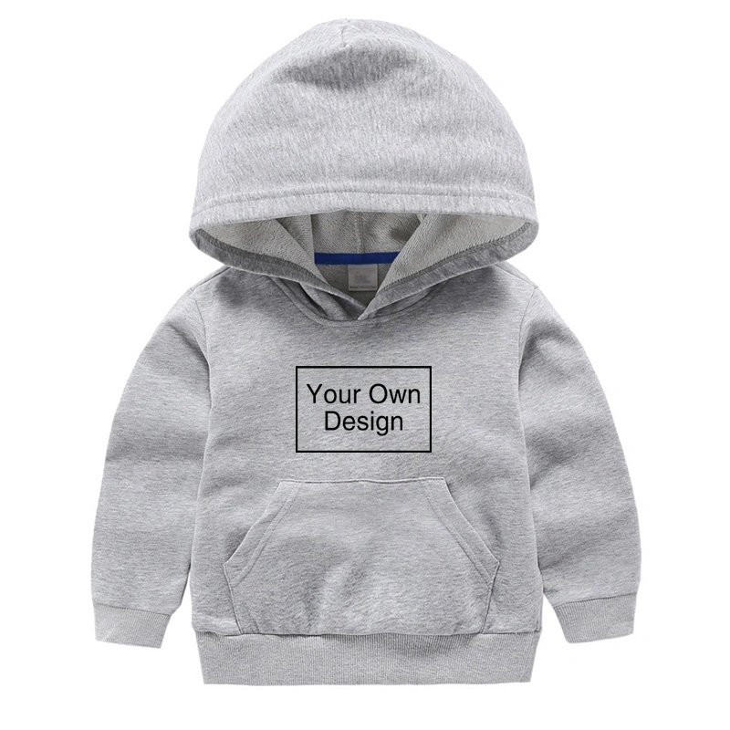 Cotton Children Loose Casual Sweatshirt Customized Print Hoodies Kids Baby Clothing Girls&prime; Boy&prime; S Winter Heavyweight Hoodie