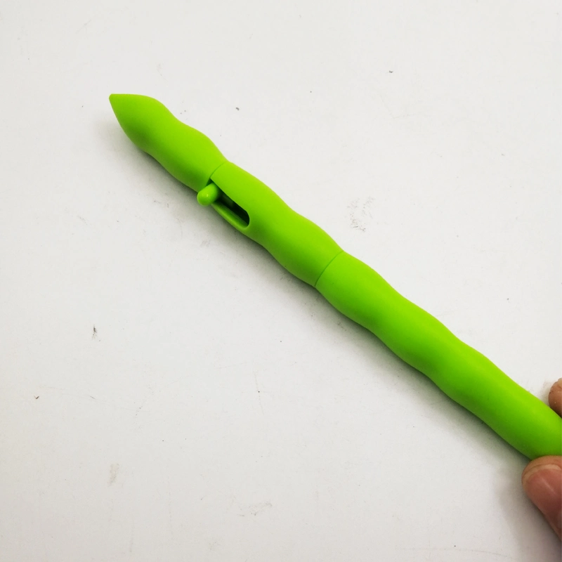 Novelty Cute Bean Shaped Ball Pen Plastic Pea Gel Pen