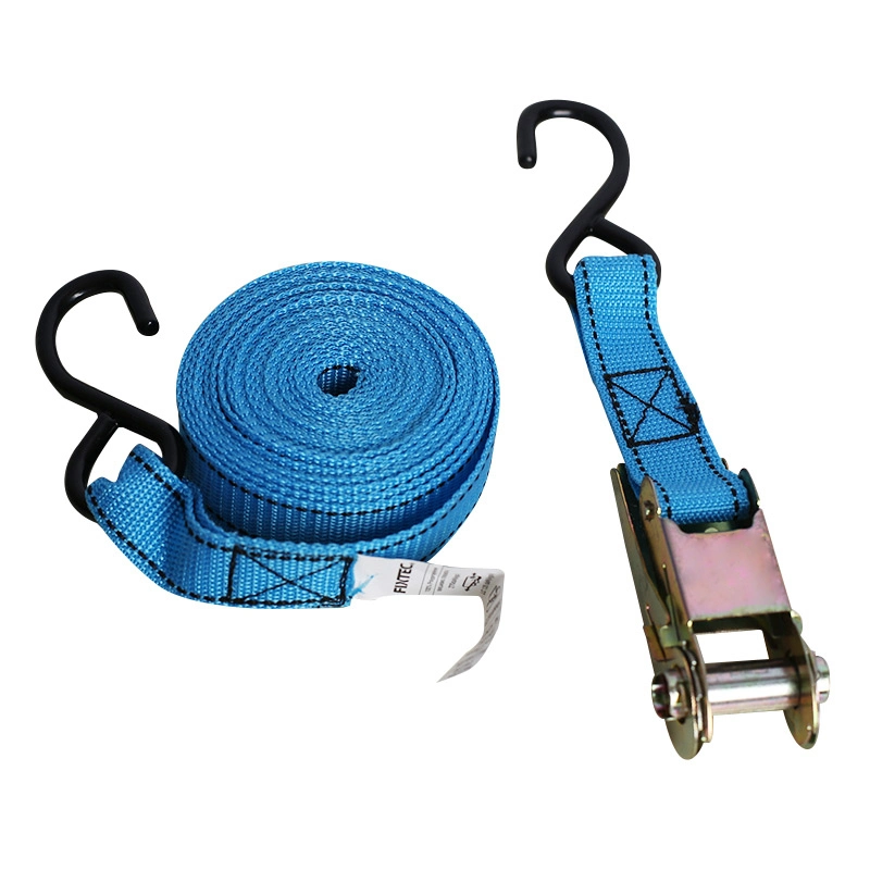 Fixtec Tie Down Strap 135dan (kgs) Ratchet Strap with Swan Hook for Cargo Lashing