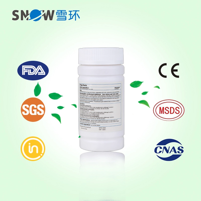 Fornecimento de fábrica de pastilhas Effervescentes para desinfeção de dióxido de cloro e ClO2