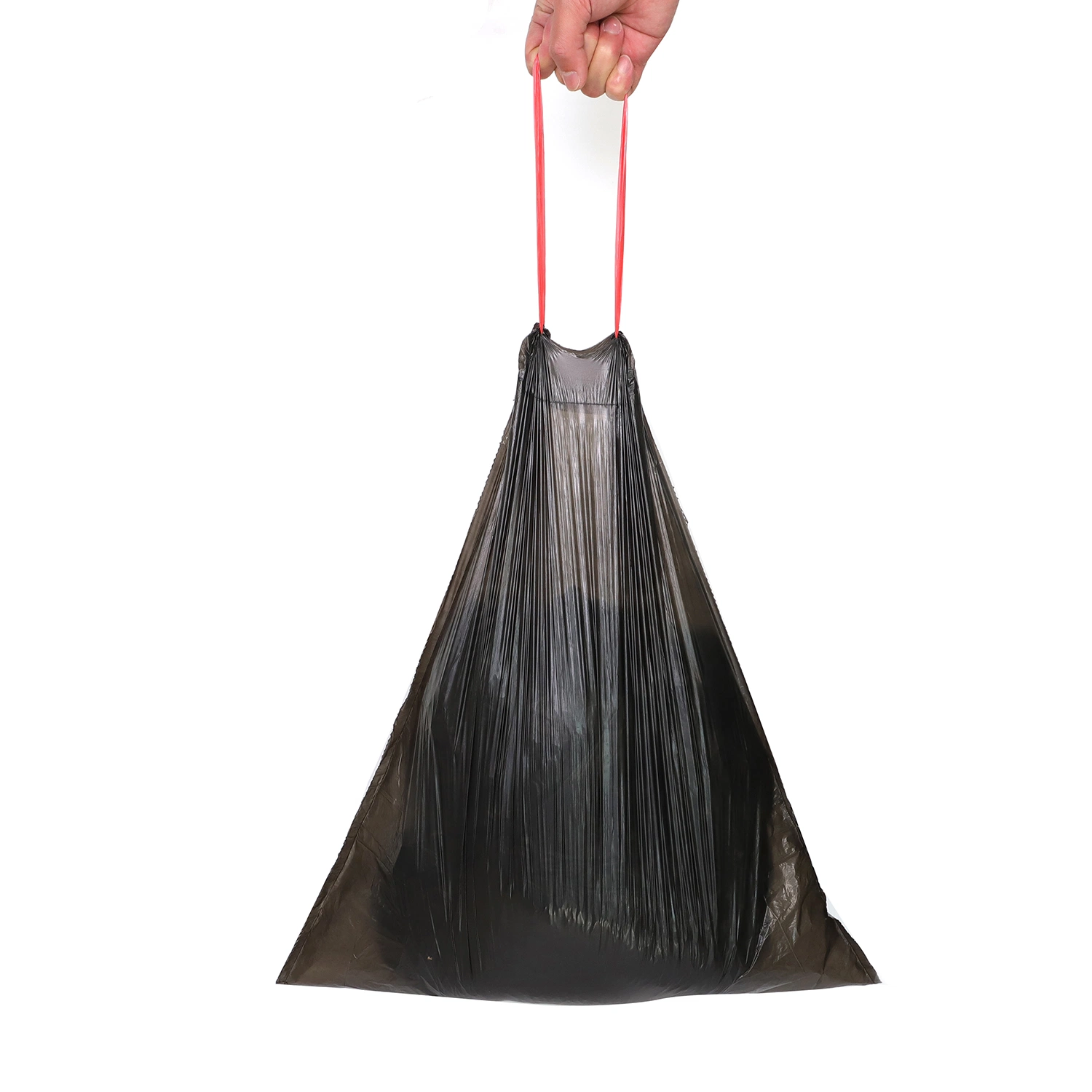 13 Galloon Black cordão plástico Trash Garbage Bag