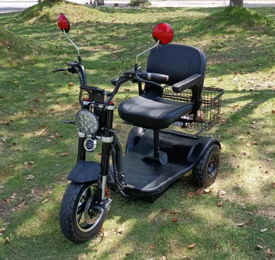 Nouveau design trois roues moteur différentiel 500 W powered scooter Trike de mobilité