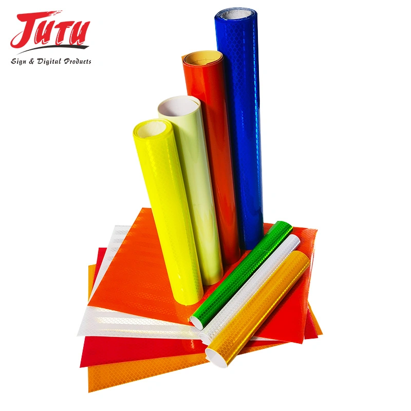 3-5years Yellow, Red, Green, etc. Jutu Material Reflective Vinyl Roll