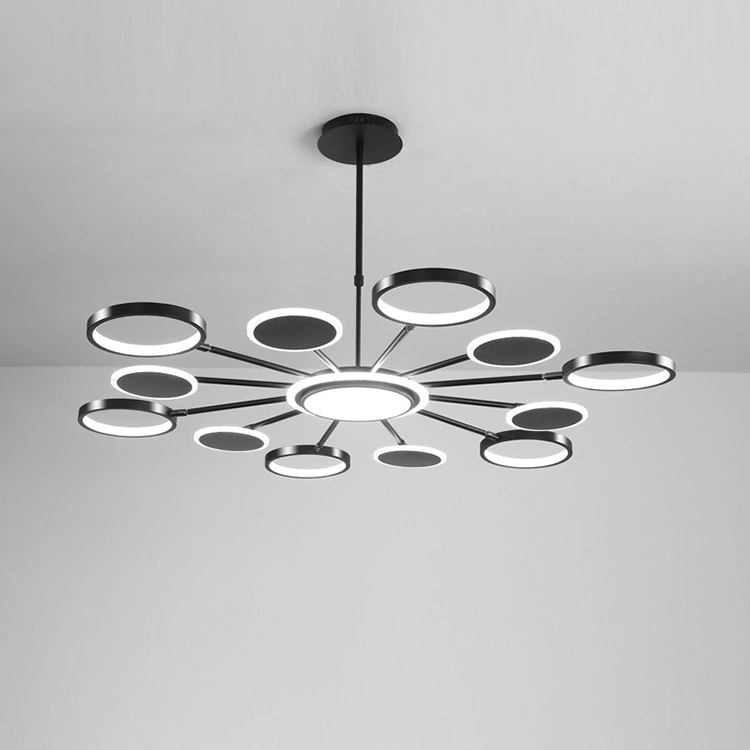 Contemporary LED Chandelier Lighting Dimmable Ceiling Dining Room Chandeliers Modern Large LED Light Fixtures Hanging