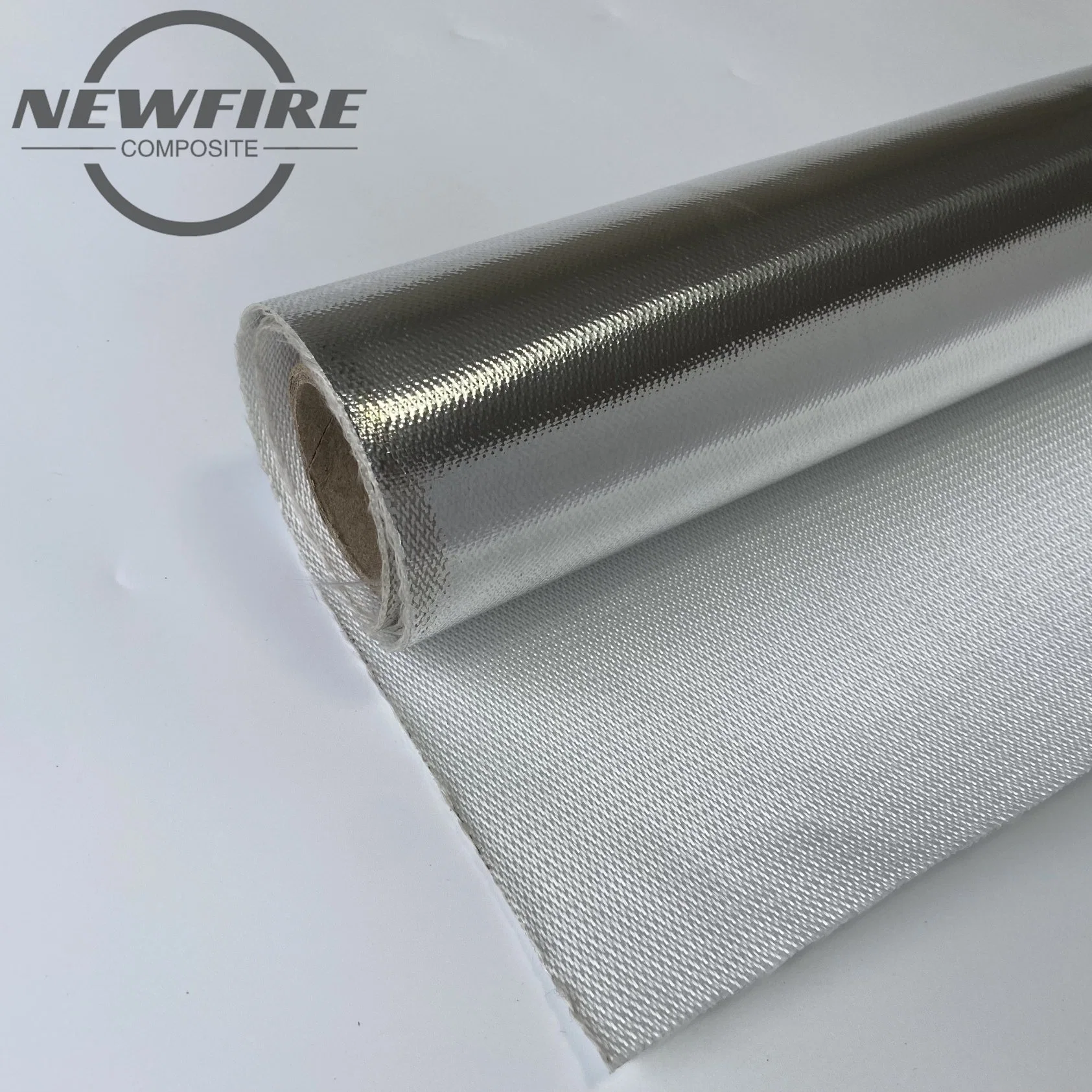 Protección de alta temperatura calor Reflective aluminio Foil E-Glass Fiberglass Cloth Malla de fibra de vidrio de alta calidad