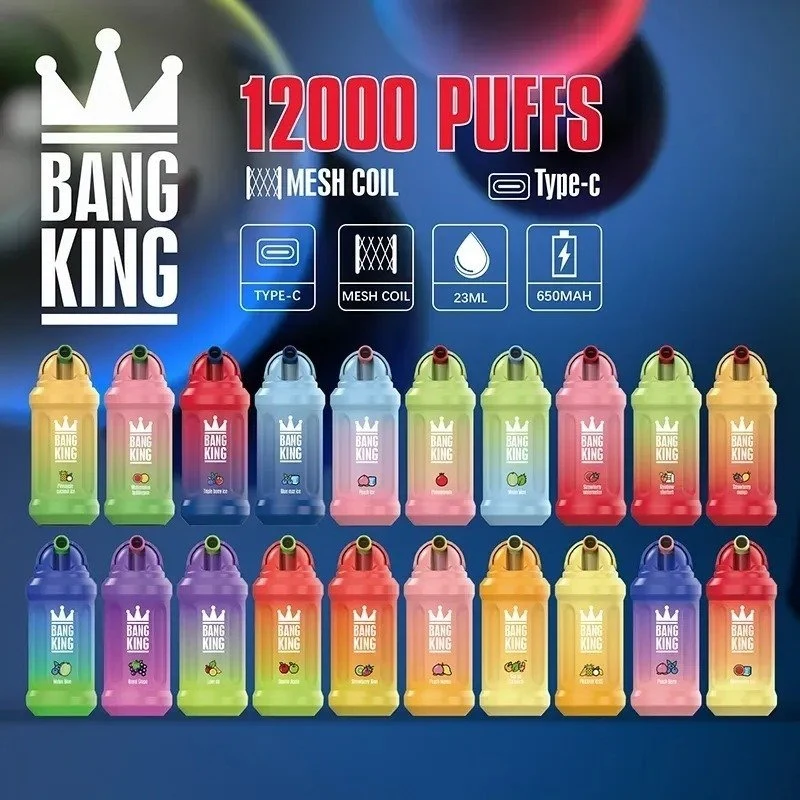 OEM/ODM Customized Bang King 12000 Puffs Sippy Cup Custom High Quality Puff Plus 23ml Capacity 5% Nic Disposable Vape Pen Vapor