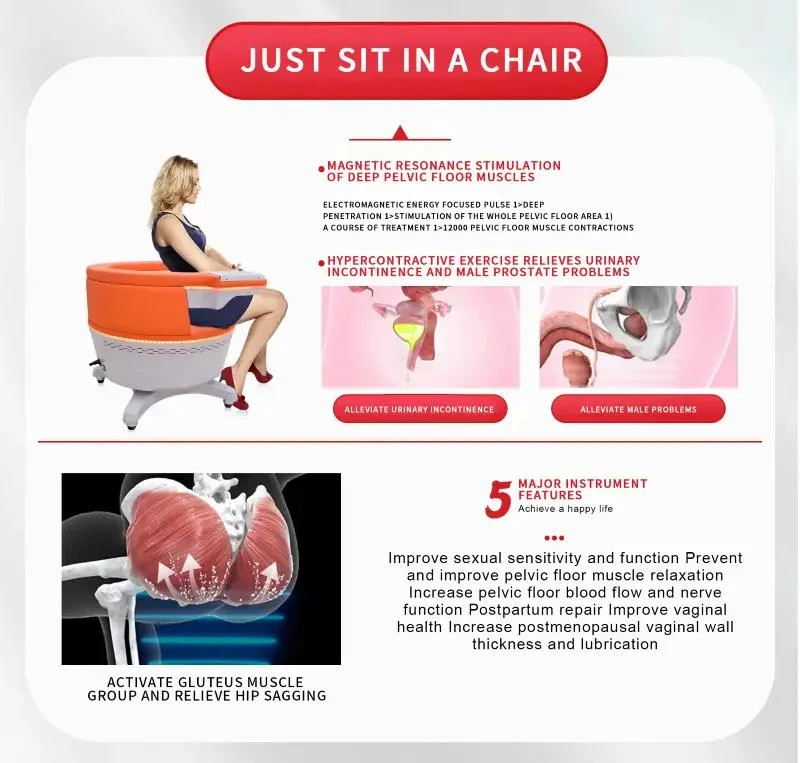 Beauty Health Care Physical Therepy Machine EMS Pelvic Floor Chair Pelvic Floor Muscle Repair Trainer Pelvic Floor Machine