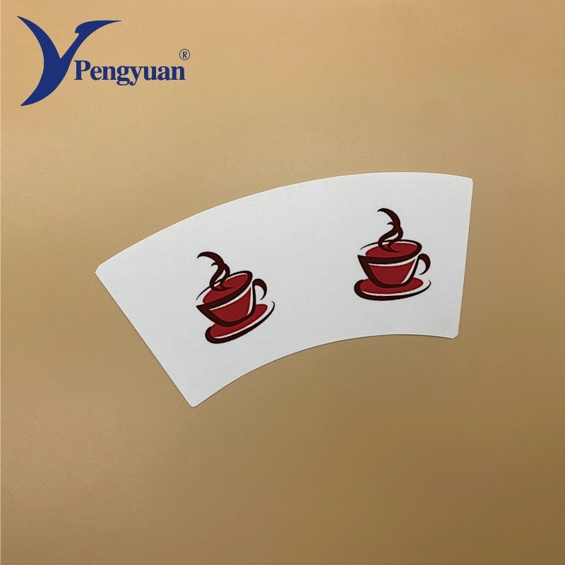 Hot Coffee Cup Papier Fan Einweg Tasse Papier Rohmaterial