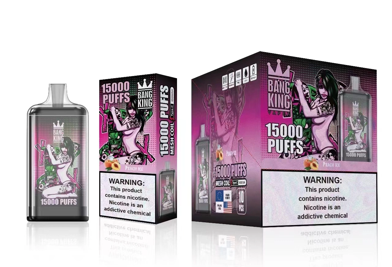 Disaposable Vape E Cigarette Starter Kits 0%/2%/5% Nicotine Wholesale I Vape Bang King 15000 Puffs