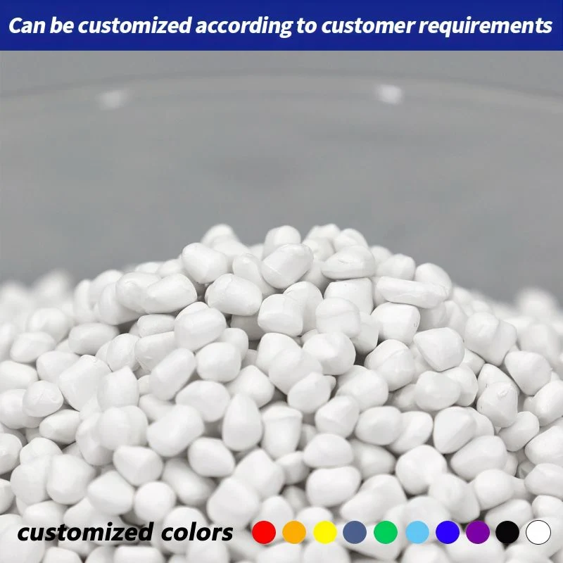 Color Plastic Masterbatch Desiccant White Colorful PE PP ABS Filler Raw Plastic Granules