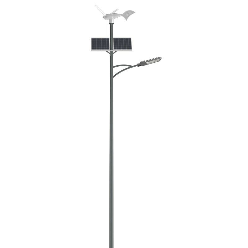 LED Wind Solar Hybrid Street Light 20W 30W 40W with Mono Poly Panel to Africa North America South America Southeast Asia Europe