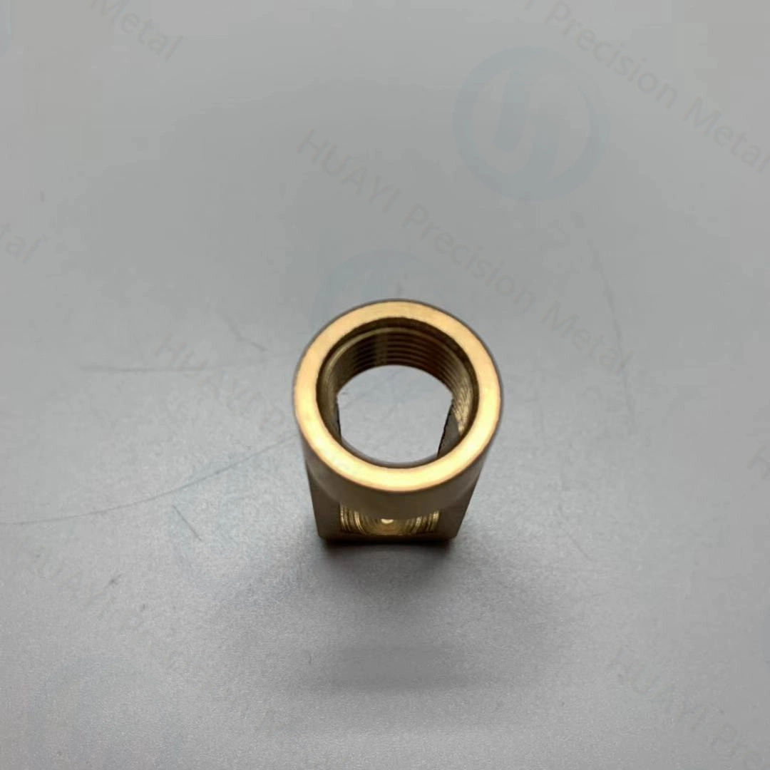 Customized Lathe CNC Turning Brass Pipe Fitting for Connecting Part