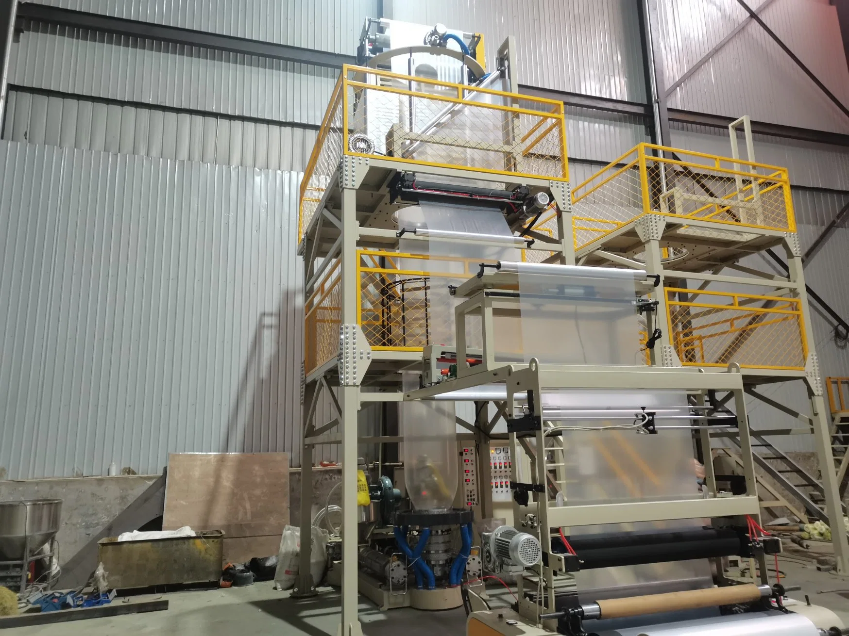 Vertical Haul off Unit ABA Film Blowing Machine