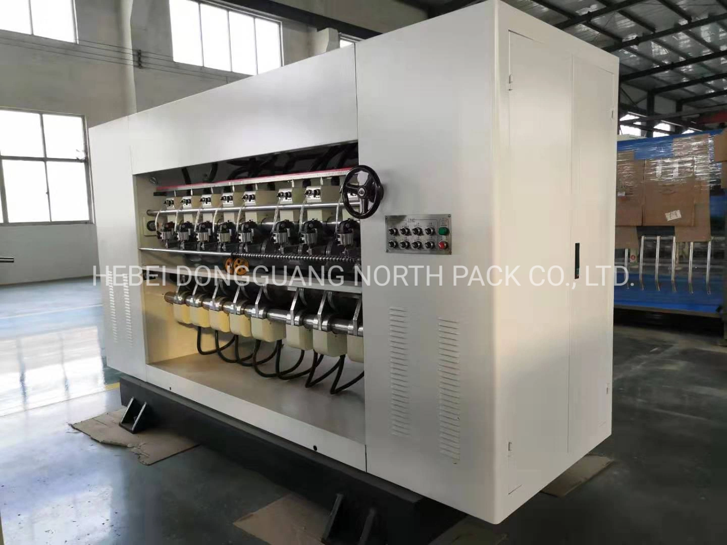 Electric Adjustment Thin Blade Slitting and Creasing Machine Fon Production Line