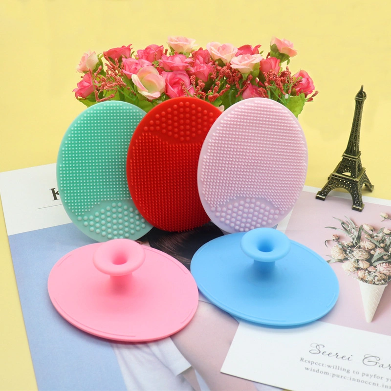 Food Grade Baby Head Massager Shampoo Scalp Massage Brush Silicon Baby Hair Washing Brush