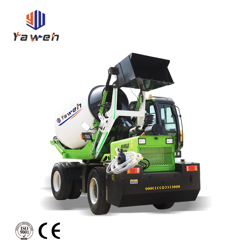 Yaweh 350L 1yard Diesel Drum Trucks 5yard Concrete Mixer Industrial Car