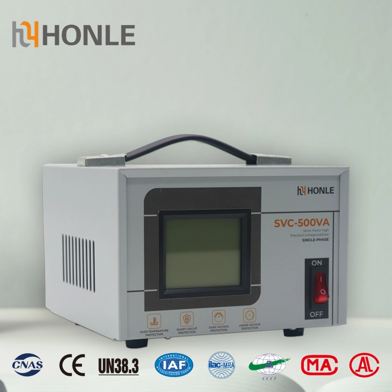 Honle SVC 500va Servo Motor Type Full Automatic AC Voltage Stabilizer