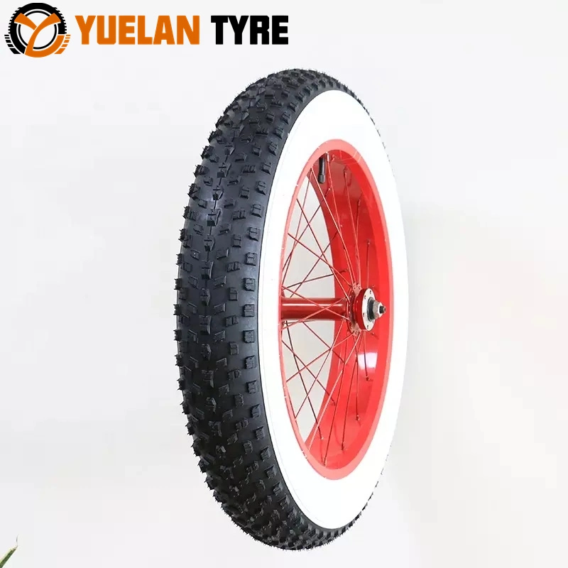 Factory ECE Certificated 26*4 White Colored Wall Tyre Fat Tires Mountain Bike Wire Tyre