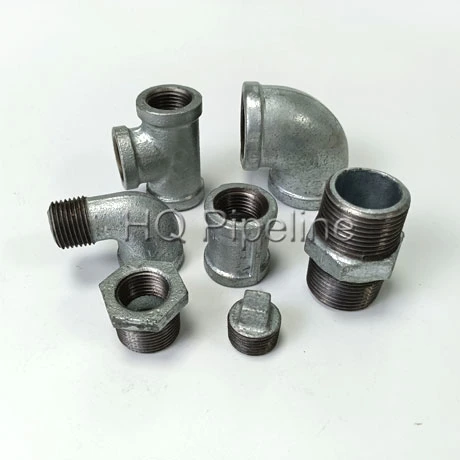 Reductor de tubos de hierro maleable galvanizado/CAP/Plug accesorios de tubería 1/2"-4" pulg.