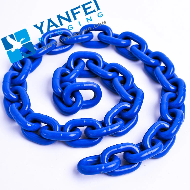 Factory Black/Blue Finished Grade 80/100 En818-2 Alloy Steel Lifting Chain G80 Chain