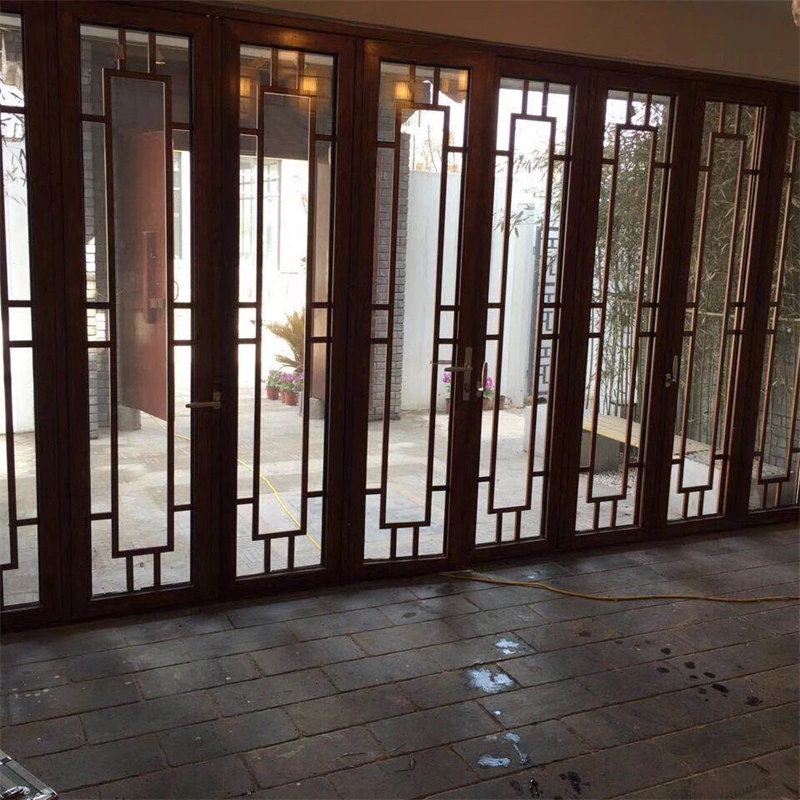 Customizable Sound Proof Aluminium French/Casement/Hinged Door Factory, 24mm Double Glass Assembled Villa Aluminum Door