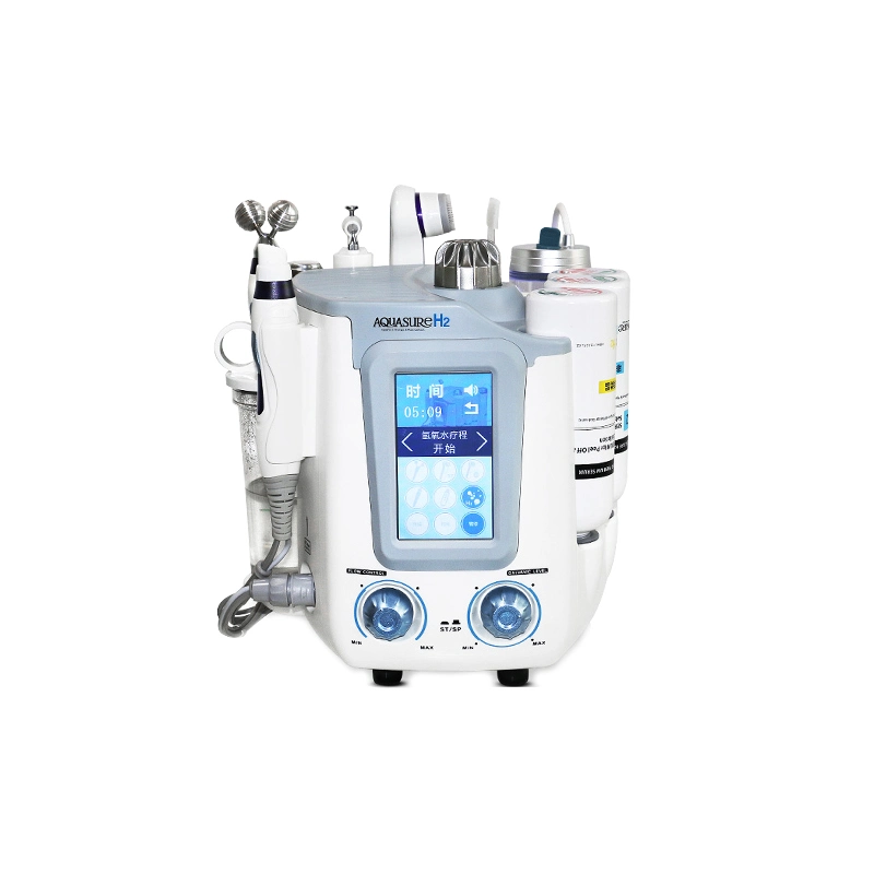 RF Skin Straffing Oxygen Hydro Gesichtsmaschine Vakuum Schwarzkopf Entfernung Hautpflege 6-in-1 Maschine