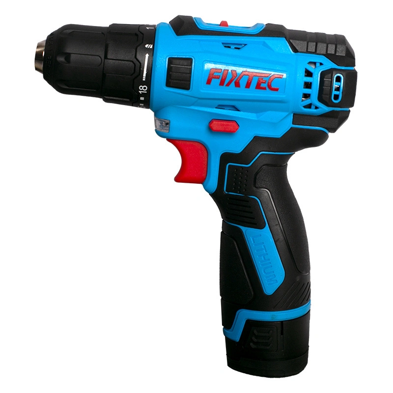 Fixtec 12V Portable Lithium Battery Power Cordless Drill/Driver with Two Ni-CD Battery