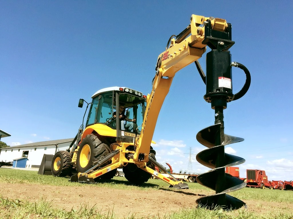 miniexcavadora hidráulica del sinfín de perforación de los archivos adjuntos de la tierra par