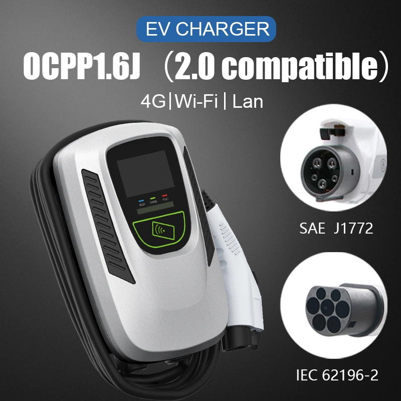 22kw CA Smart EV Evse Super rápido de los cargadores de pared 11kw de 48 A NIVEL 2 Inicio de la estación de 80 amp