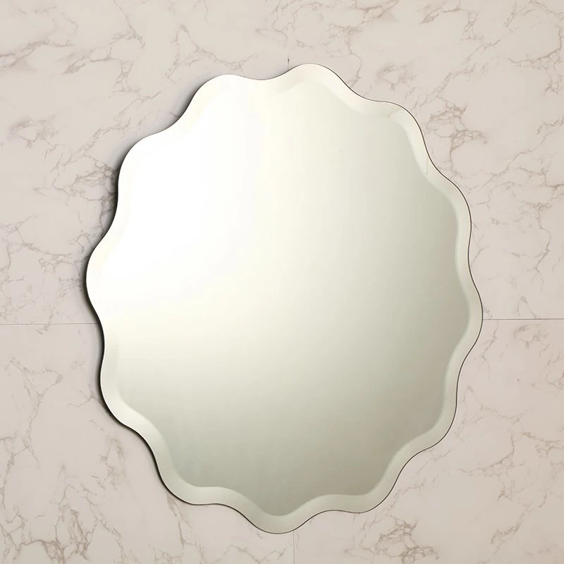 Diamond Shape Bathroom Shaving Dressing Makeup Furniture Home Decor Decoration Hotel Room Cosmetic Vanity Frameless Washroom Bevel Mirror