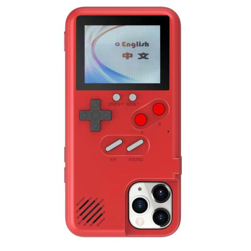 Games Gameboy Phone Cover for Phone X-14promax Soft TPU Can Play Blokus Game Console Cover for Phone